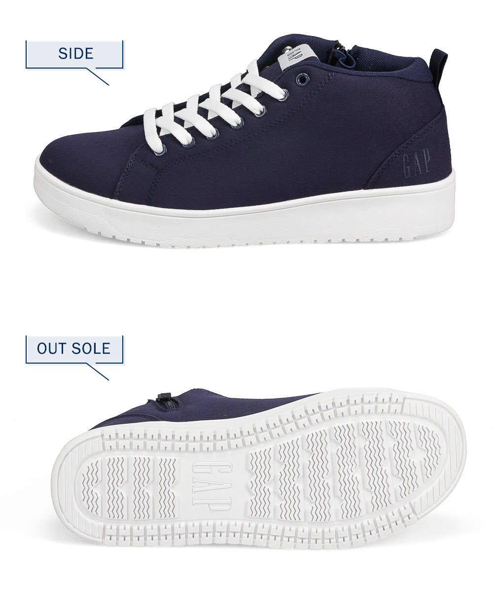 ギャップ スニーカー レディース メンズ ローカット 防水 シンプル カジュアル レイン 靴 黒 ブラック ネイビー  GAP gpu22514 | GAP | 07