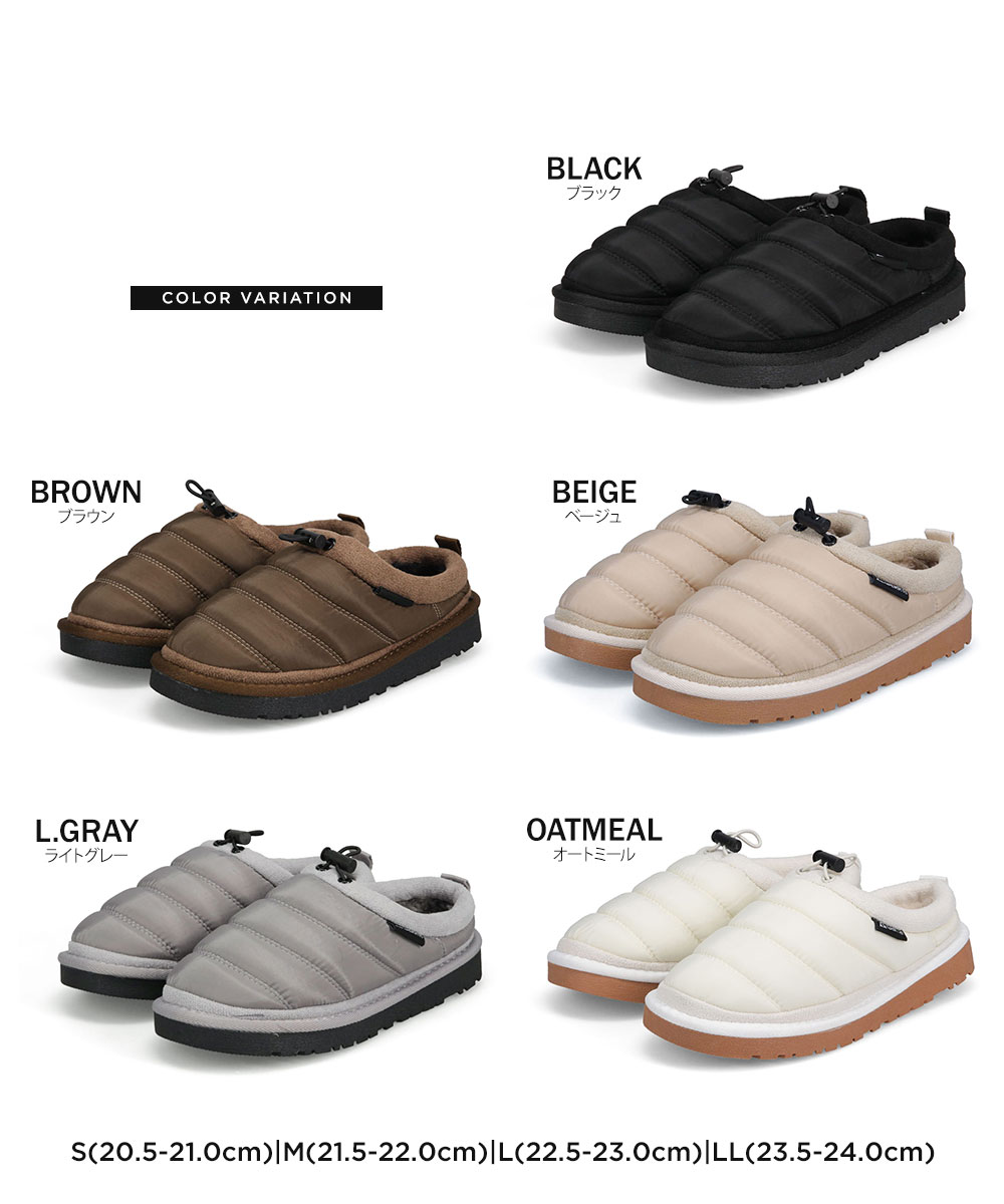 GERRY（ジェリー） サボ サンダル 冬 レディース ボア ムートン 軽量