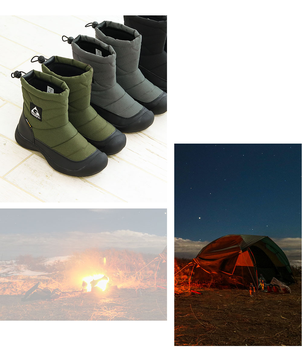 gerry ダウンブーツ レディース ブーツ スノーブーツ  コーデュラ 撥水 暖か あったか 防寒 アウトドア 冬 ジェリー 黒 カーキ グレー 5569 | GERRY | 08