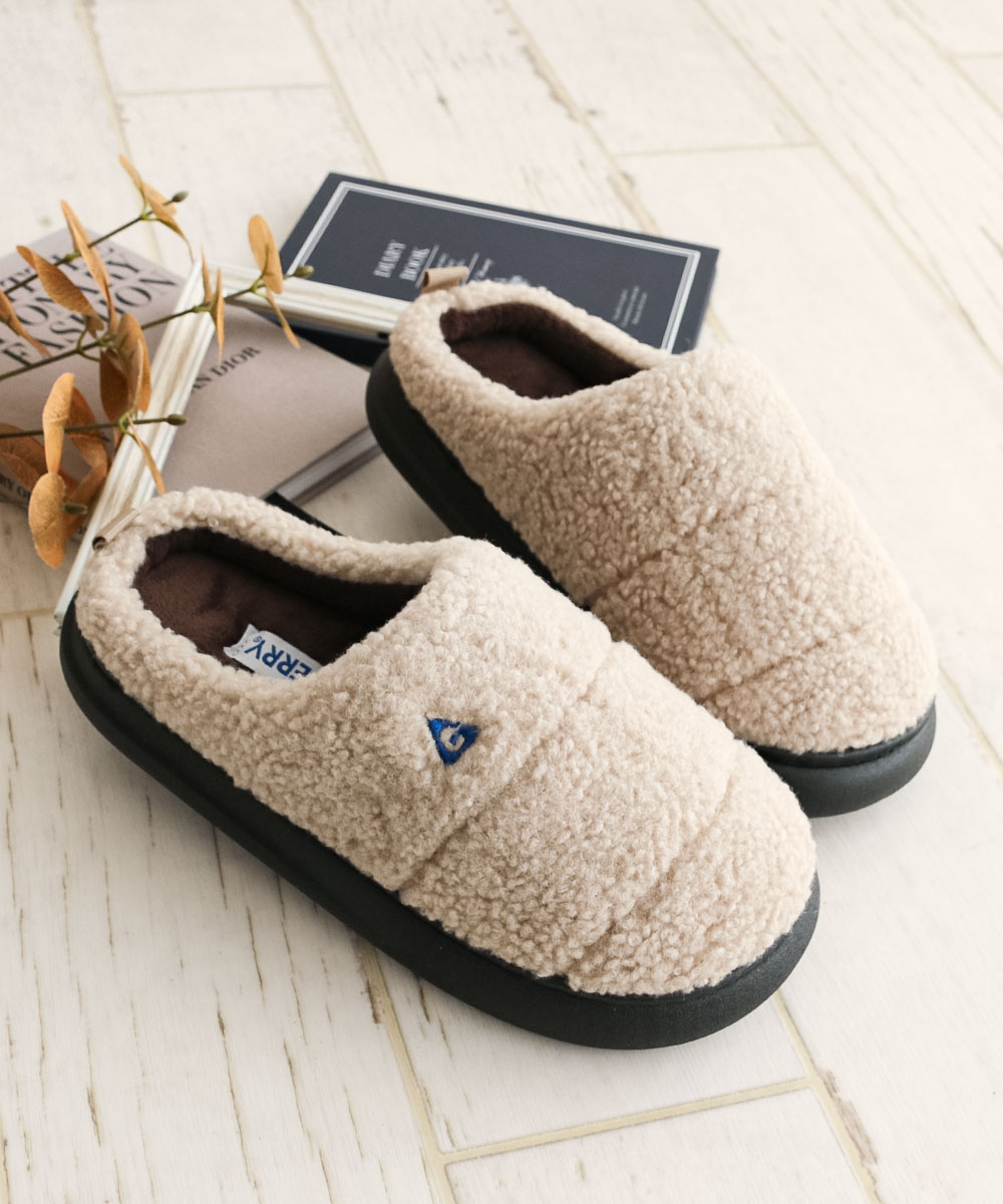 GERRY（ジェリー） サボ サンダル 冬 レディース ボア ムートン 軽量