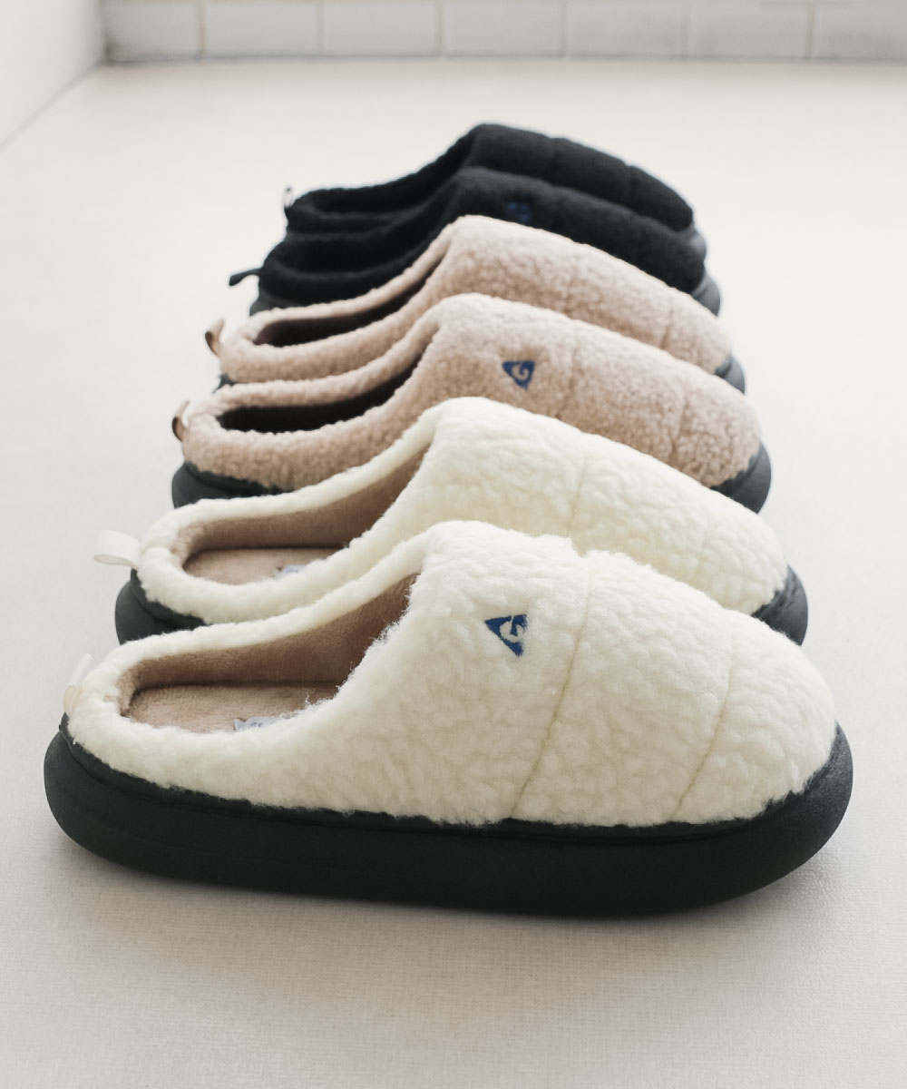 GERRY（ジェリー） サボ サンダル 冬 レディース ボア ムートン 軽量