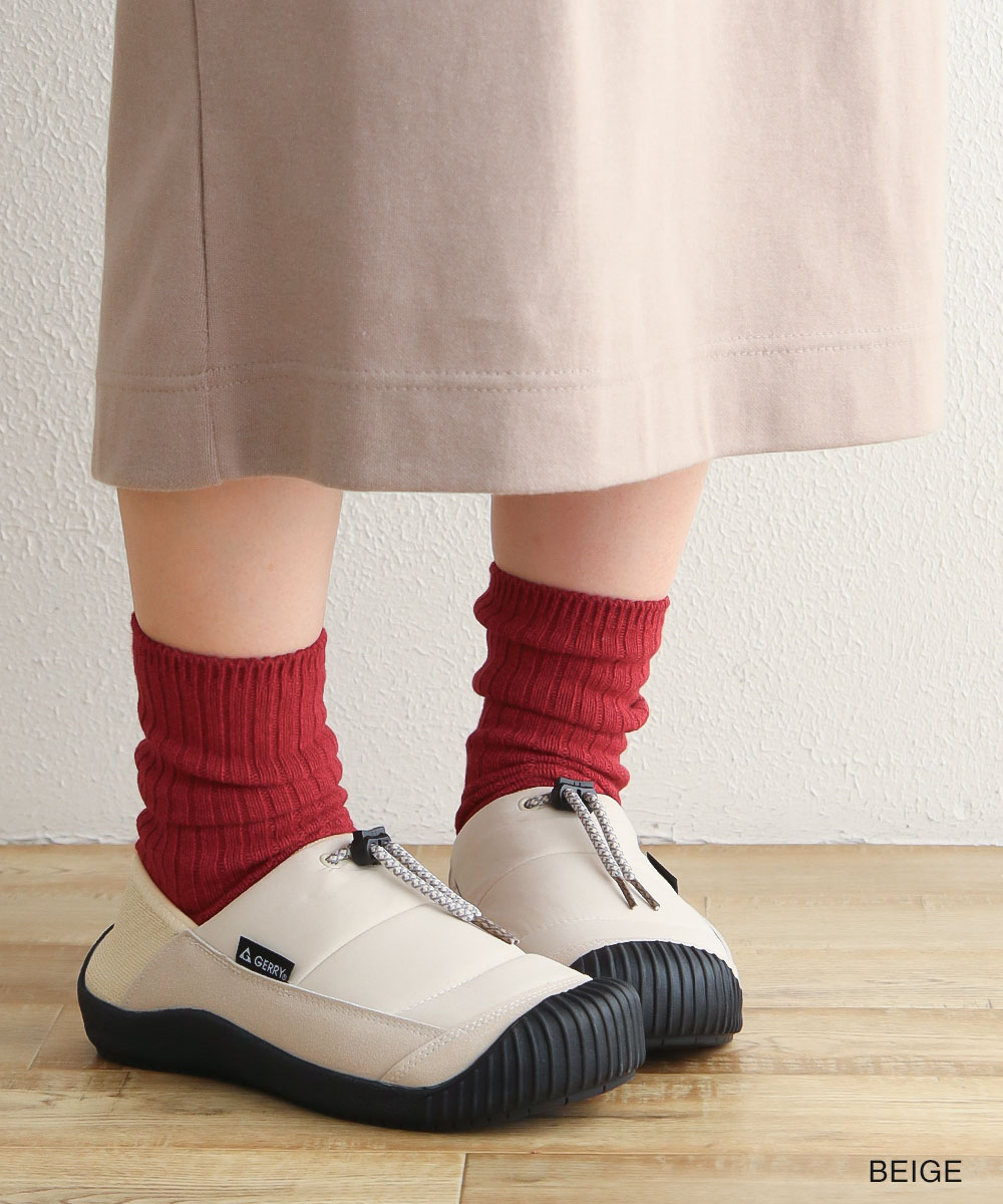 ジェリー モック シューズ レディース サボ クロッグ キャンプ アウトドア あったか 軽い 靴 黒 ブラック グレー ベージュ gerry 5593 | GERRY | 13