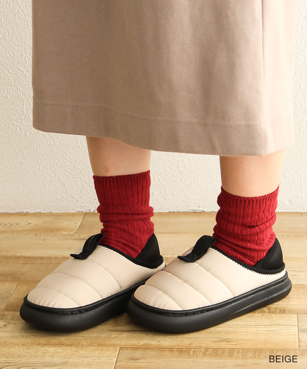 gerry モックシューズ レディース かかとが踏める サボ サンダル 冬 サボサンダル キッズ ジュニア クロッグサンダル 暖か あったか 軽量 黒 ジェリー 5594 | GERRY | 17