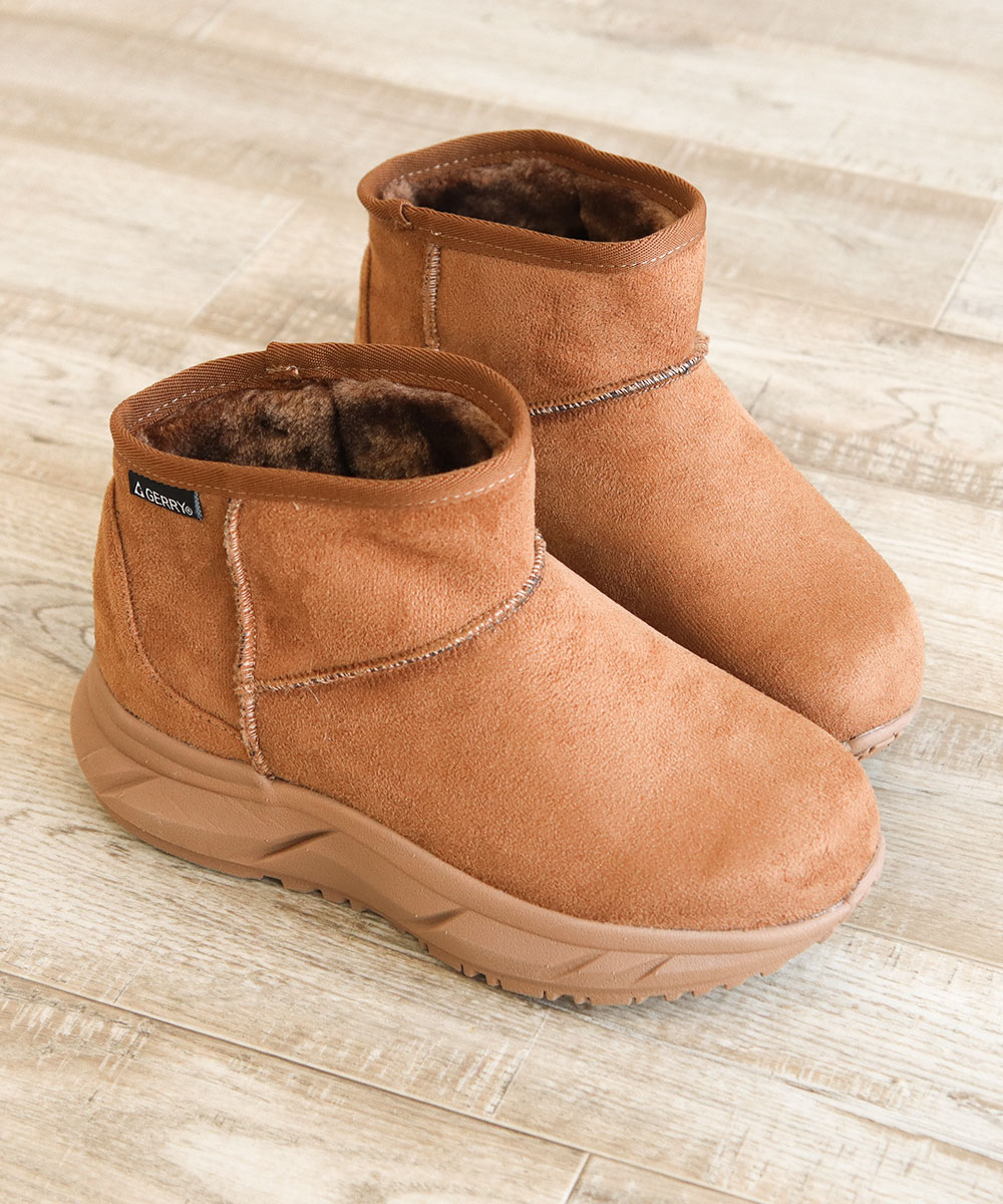 ムートン ブーツ レディース ショート 厚底 撥水 軽量 あったか 裏ファー 防滑 黒 ブラック ブラウン グレー キャメル ベージュ 5597 爆買 | GERRY | 17