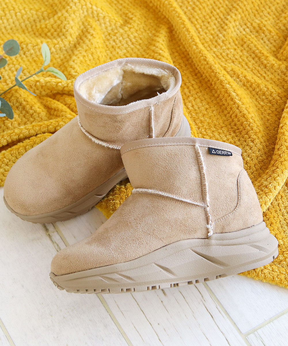 ムートン ブーツ レディース ショート 厚底 撥水 軽量 あったか 裏ファー 防滑 黒 ブラック ブラウン グレー キャメル ベージュ 5597 爆買 | GERRY | 19