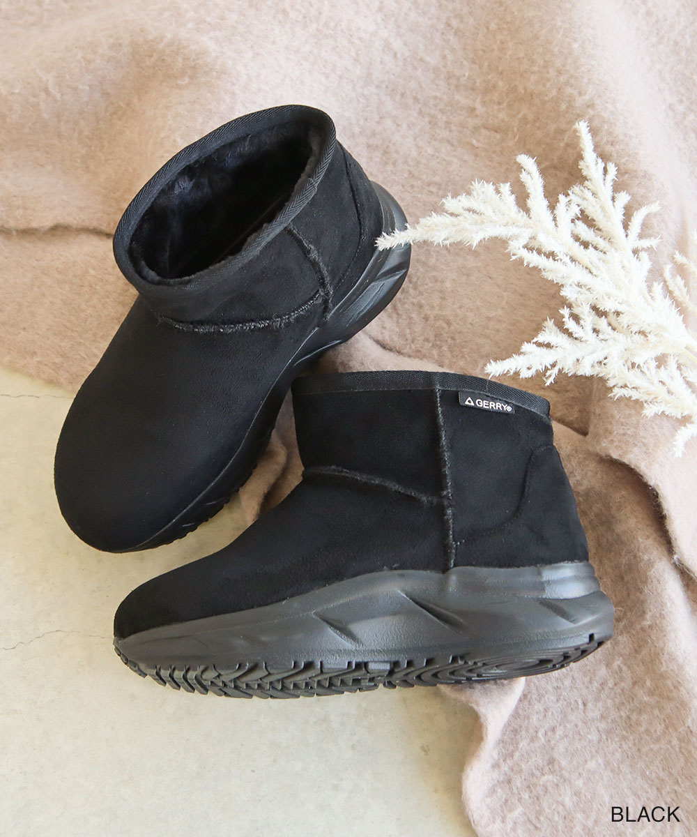 ムートン ブーツ レディース ショート 厚底 撥水 軽量 あったか 裏ファー 防滑 黒 ブラック ブラウン グレー キャメル ベージュ 5597 爆買 | GERRY | 13