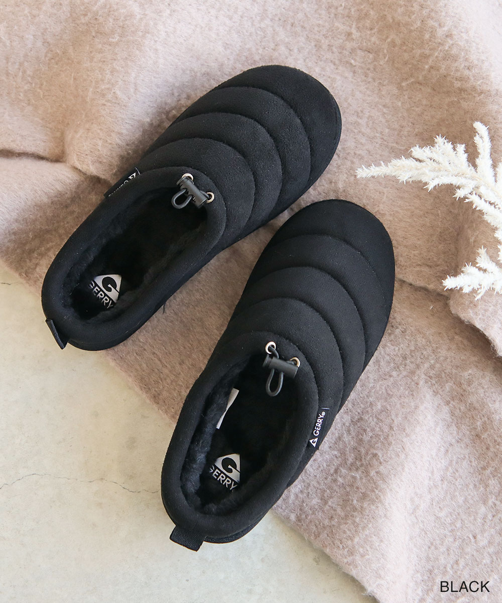 GERRY（ジェリー） サボ サンダル 冬 レディース ボア ムートン 軽量