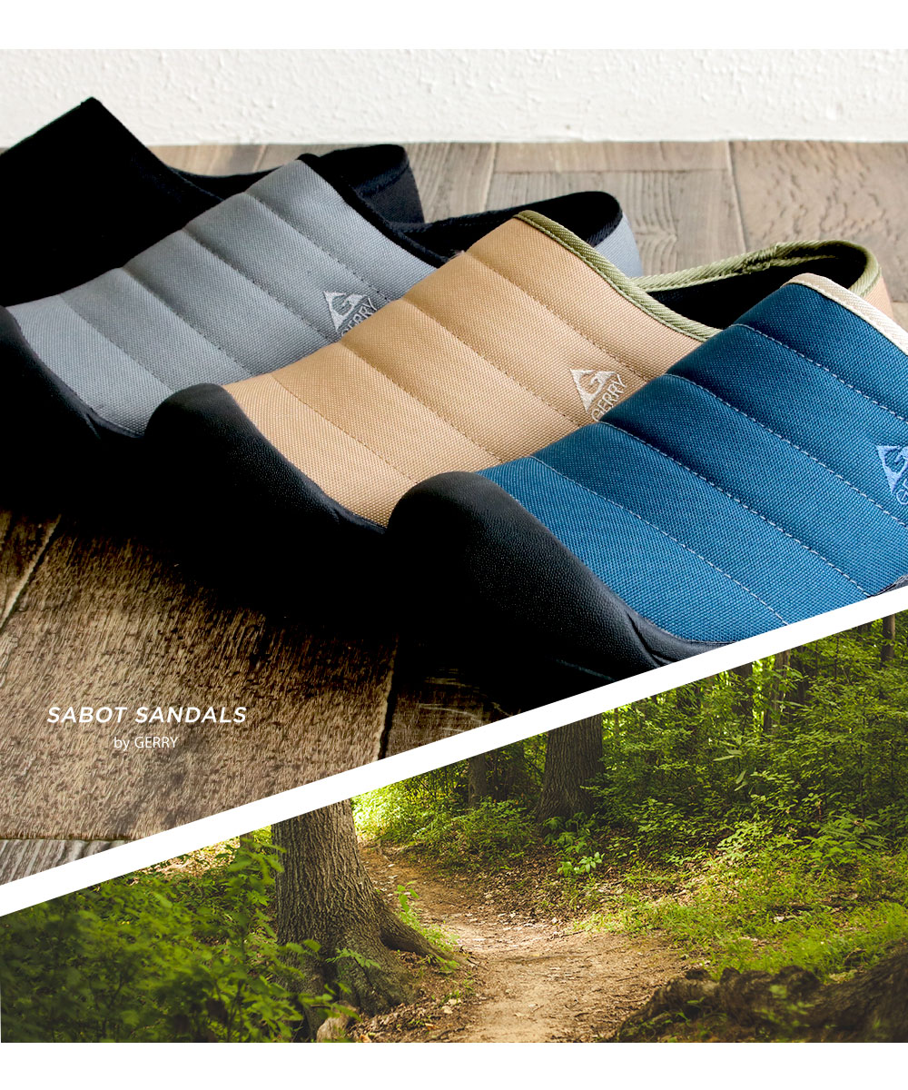 gerry サボ サンダル メンズ 撥水 コーデュラナイロン アウトドア 軽量 キャンプシューズ クロッグサンダル サボサンダル メンズ スリッパ 6552 | GERRY | 07