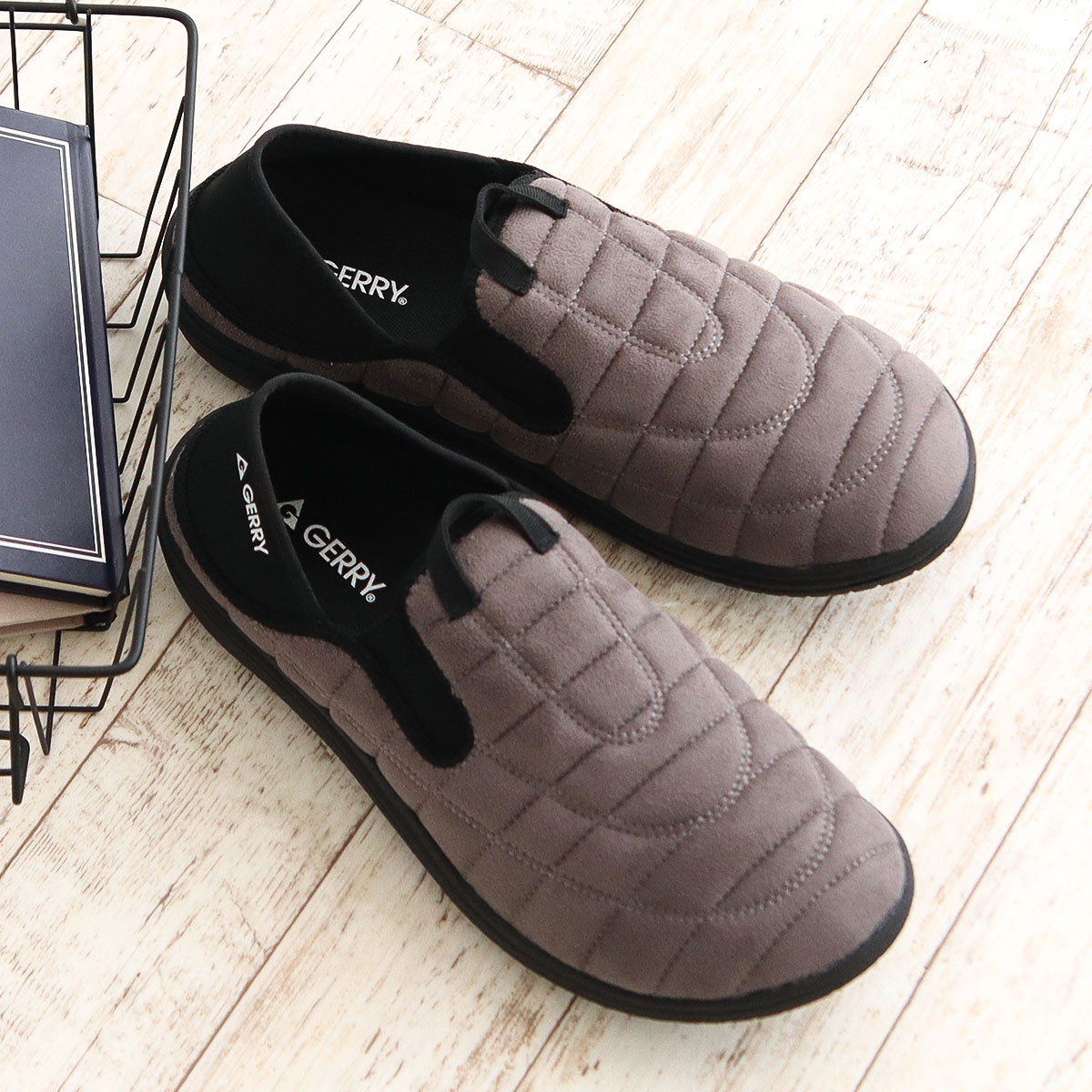 gerry モックシューズ メンズ サボサンダル 冬 撥水 軽量 2way スリッポン かかとが踏める キャンプ アウトドア 黒 ブラック ジェリー 6561 | GERRY | 03