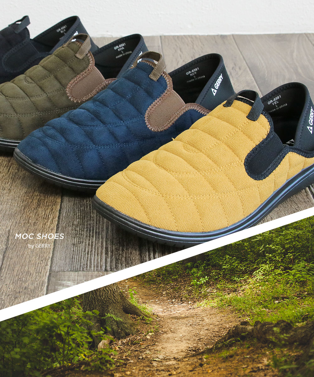 gerry モックシューズ メンズ サボサンダル 冬 撥水 軽量 2way スリッポン かかとが踏める キャンプ アウトドア 黒 ブラック ジェリー 6561 | GERRY | 08