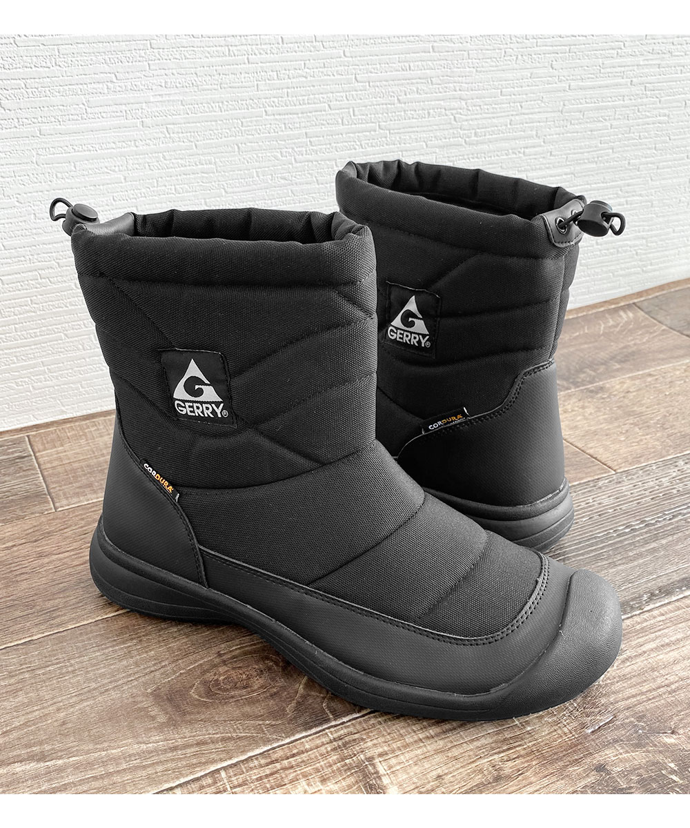 gerry ダウンブーツ メンズ スノーブーツ ショートブーツ ウィンターブーツ 防寒ブーツ 撥水 コーデュラナイロン 暖か あったか 防寒靴 黒 ジェリー 6569 | GERRY | 14