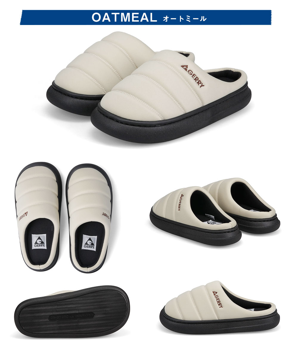 gerry サボ サンダル メンズ 冬 サボサンダル レディース ジュニア 軽量 モックサンダル クロッグサンダル キャンプ スリッパ 黒 白 ブラック ジェリー 6572 | GERRY | 23