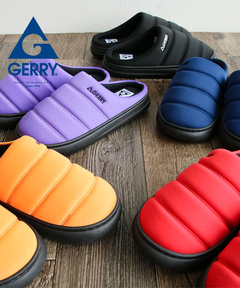 gerry サボ サンダル メンズ 冬 サボサンダル レディース ジュニア 軽量 モックサンダル クロッグサンダル キャンプ スリッパ 黒 白 ブラック ジェリー 6572 | GERRY | 14