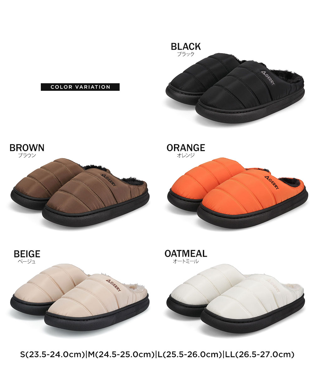 gerry サボ サンダル メンズ 冬 サボサンダル レディース ボア ムートン 軽量 暖か あったか ブランド クロッグ モック スリッパ 黒 ジェリー 爆買 | GERRY | 17