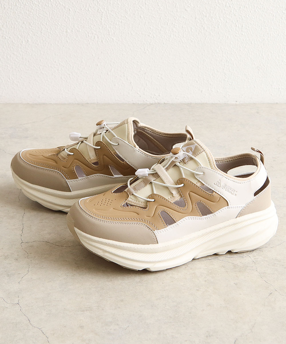 ★極美品★クレジュリー✽厚底ソール・ダービーシューズ GERRY（ジェリー） スニーカー サンダル 厚底 メンズ ストラップ