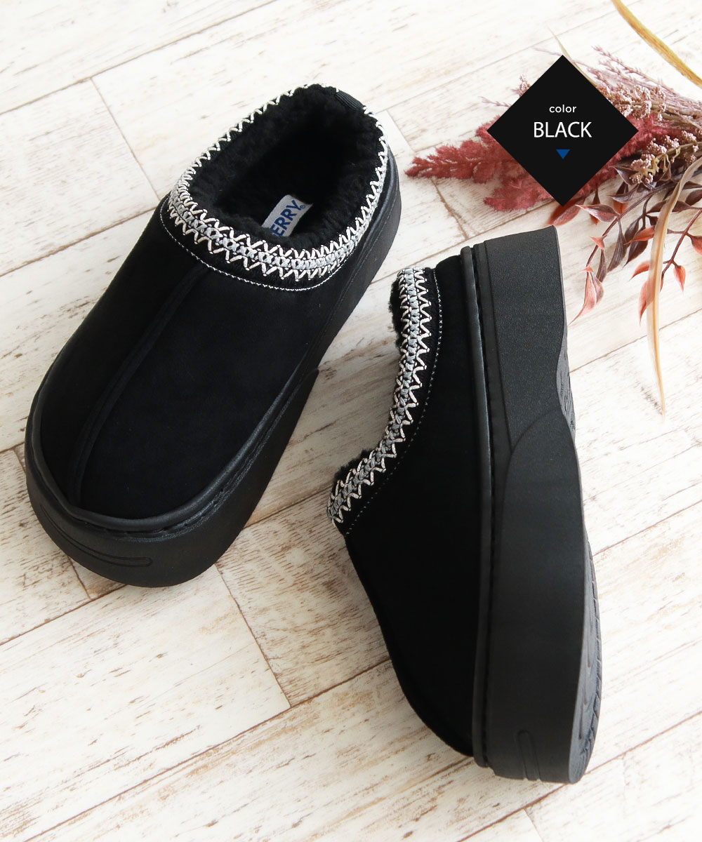 GERRY サボサンダル レディース 厚底 ボア 暖かい かかとなし シューズ スリッパ ムートン ジェリー 黒 ブラック グレー ベージュ 7522 爆買 | GERRY | 12