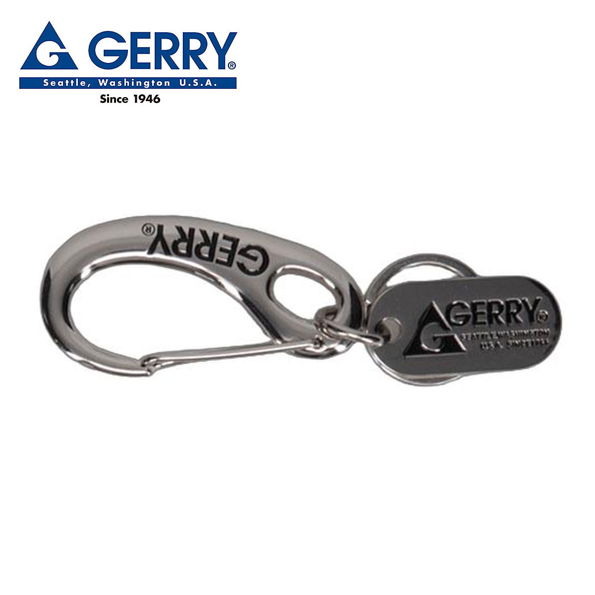 ジェリー カラビナ キー ホルダー キーリング メンズ レディース おしゃれ かっこいい 黒 シルバー カギ アウトドア gerry gr294mp 爆買 | GERRY | 01