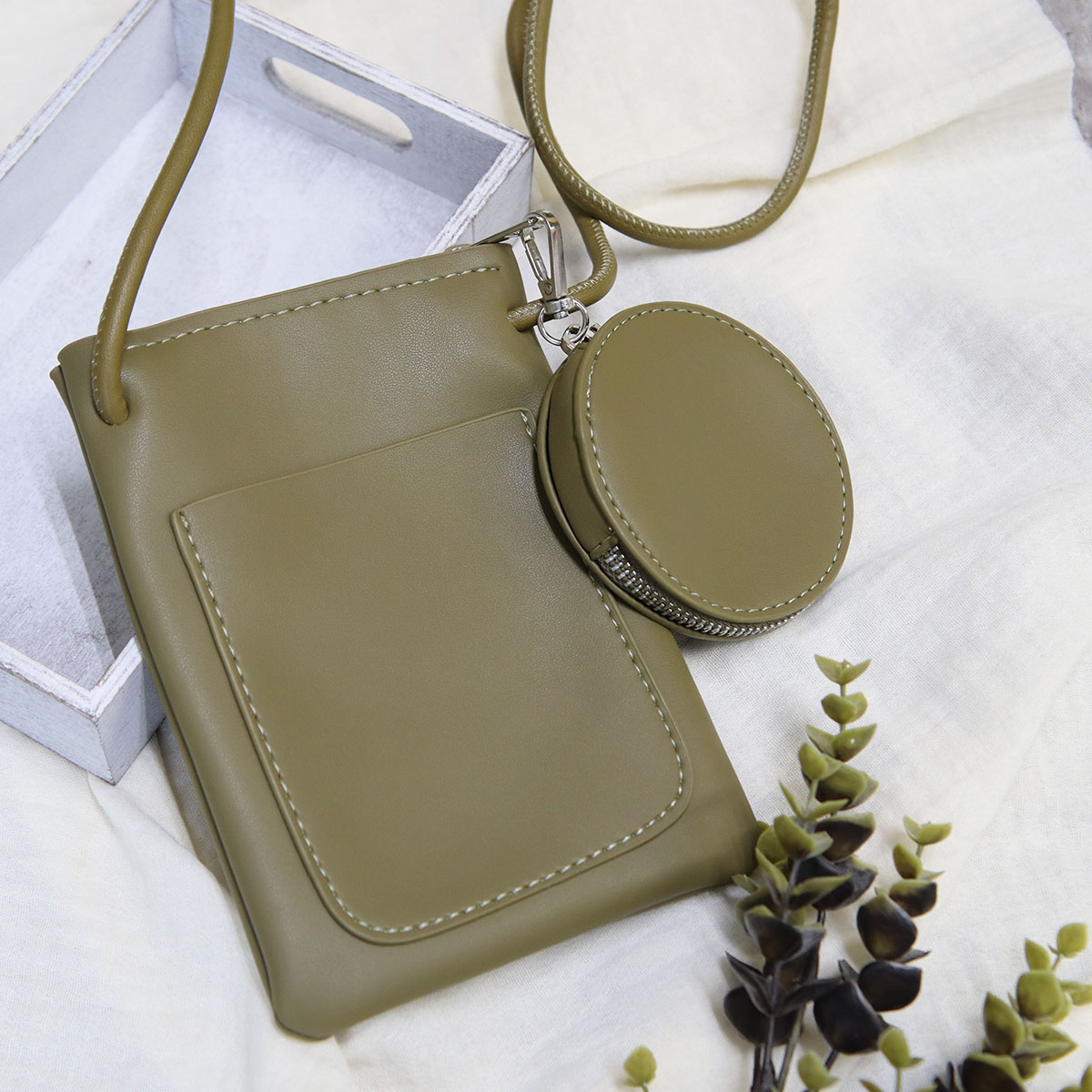 スマホショルダー ミニショルダーバッグ コインケース付き