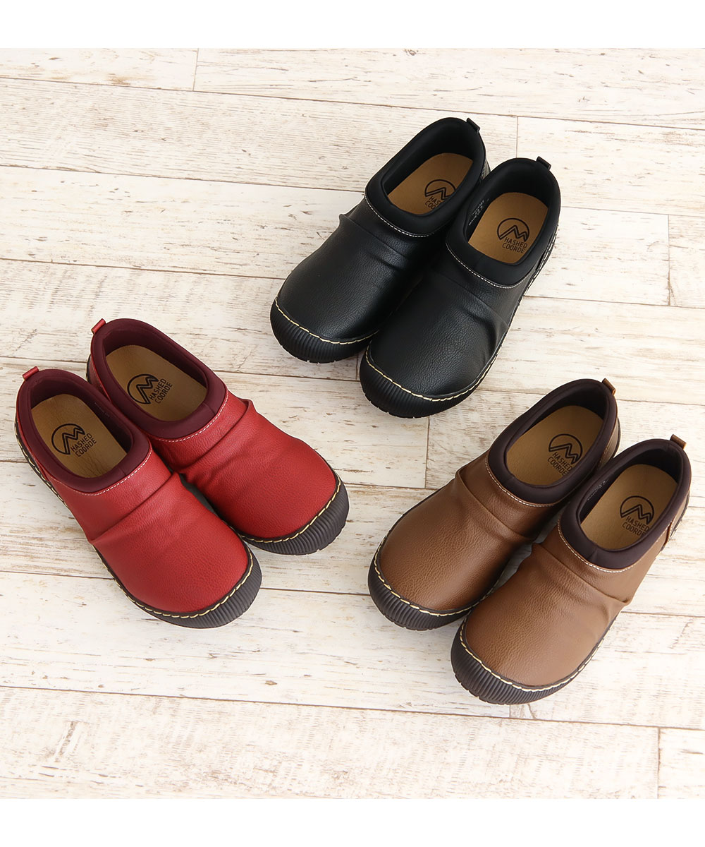 カジュアルシューズ レディース 靴 コンフォート おしゃれ 抗菌 防臭 ストレッチ 履きやすい 黒 ブラック 赤 レッド ブラウン HC4232 | Hashed Coorde | 11