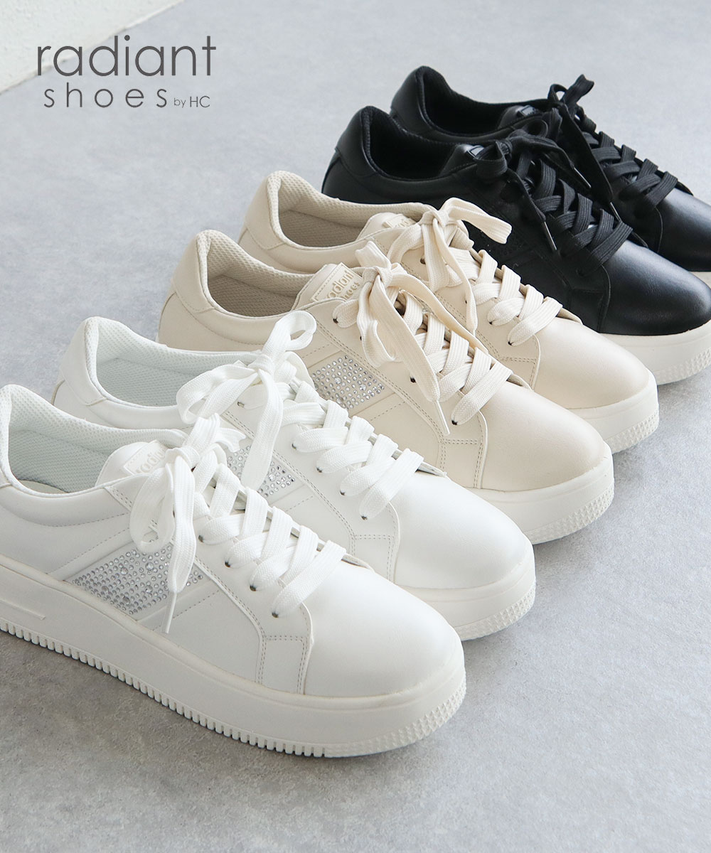 Hashed Coorde（ハッシュドコーデ） サイド ビジュー スニーカー