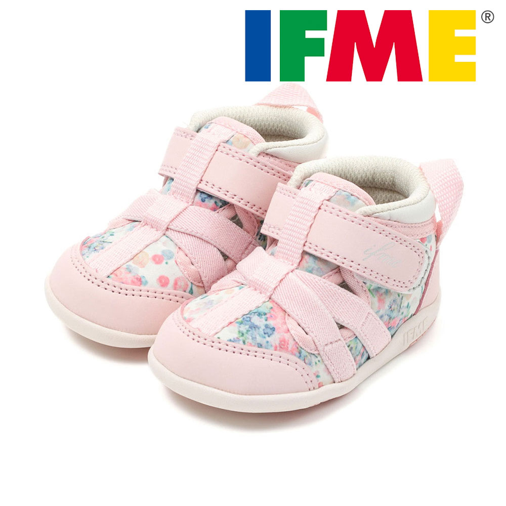 イフミー 子供 靴 サンダル ベビー シューズ アクア グリーン パープル ピンク CALIN 水彩 花柄 サマー 夏 20-5329 IFME | IFME | 03
