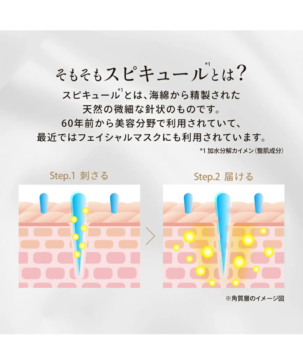 スピキュール マスク シート 針美容 ニードル パック 保湿 うるおい 日本製 美容液 フェイスマスク 顔パック スピキュールプレミアム inf-29 爆買 | ブランド登録なし | 08