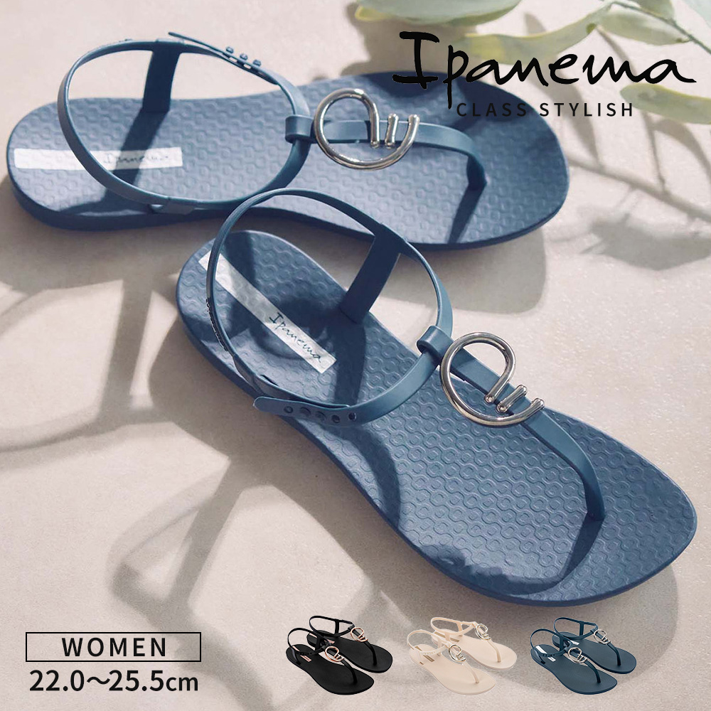 �C�p�l�} �r�[�`�T���_�� ���f�B�[�X �T���_�� �r�[�T�� �y�� �_�炩�� �g���O�T���_�� �u���b�N �x�[�W�� �u���[ Ipanema CLASS STYLISH SANDAL  ����