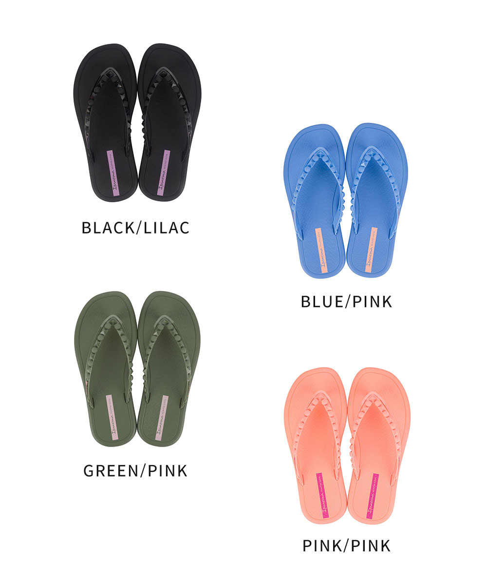 ビーチサンダル イパネマ レディース トングサンダル ぺたんこ かわいい ビーサン シ黒 ブラック ブルー グリーン 緑 ピンク Ipanema MEU SOL | IPANEMA | 09