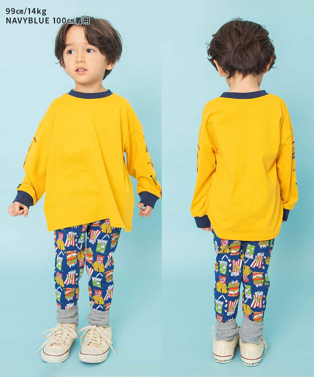 BREEZE ブリーズ DAISUKI 総柄パンツ 9分丈 キッズ ベビー 子供服 ボトムス 長ズボン ストレッチ 男の子 女の子 花 J120926 | BREEZE | 20