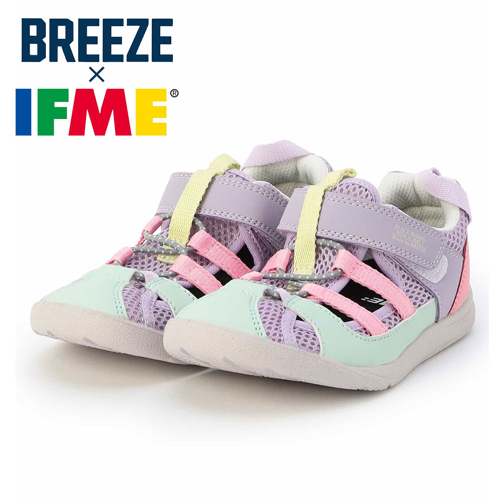 BREEZE×IFME ウォーターサンダル キッズ 水陸両用 子供靴 軽量 通気性 速乾 ベルクロ アウトドア 水遊び 川 海 プール J249A16 爆買 | BREEZE | 02
