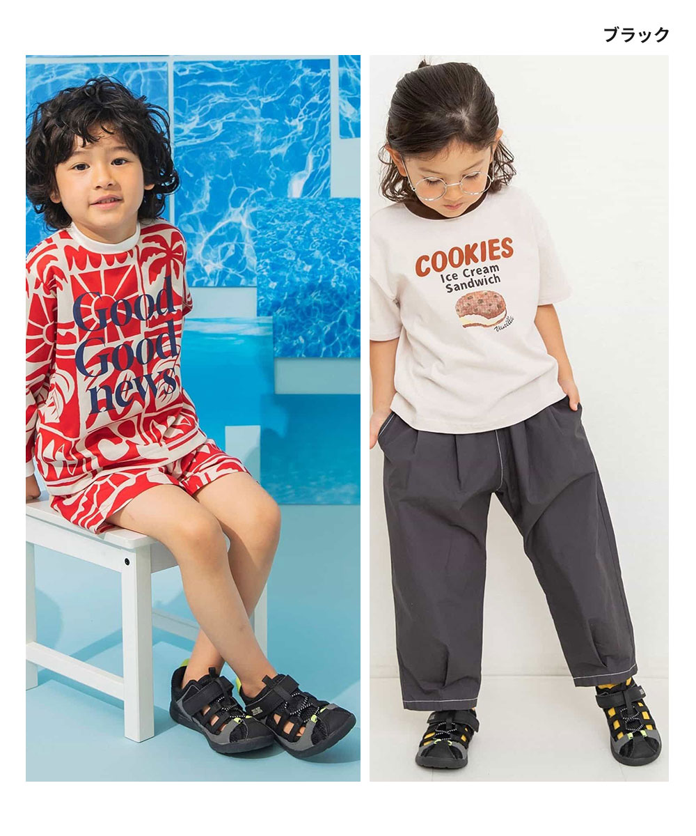 BREEZE×IFME ウォーターサンダル キッズ 水陸両用 子供靴 軽量 通気性 速乾 ベルクロ アウトドア 水遊び 川 海 プール J249A16 爆買 | BREEZE | 10
