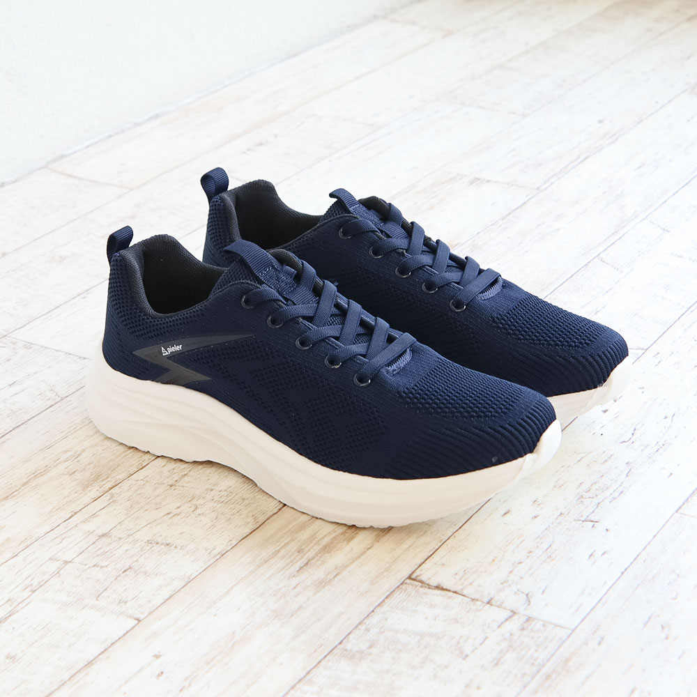 Spieler（スパイラー） スニーカー メンズ 黒 メッシュ 軽量 通気性