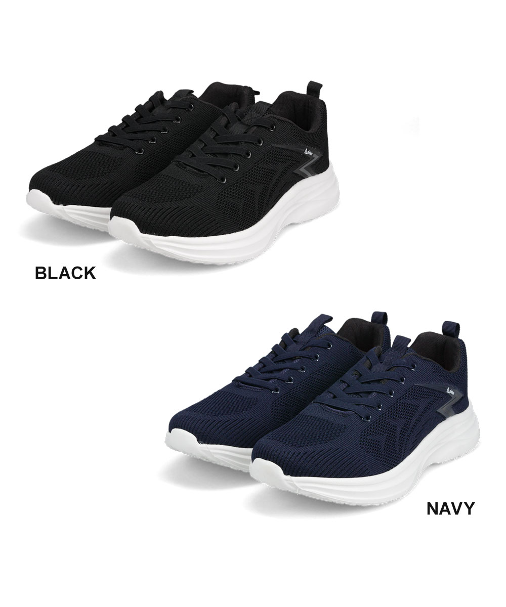 Spieler（スパイラー） スニーカー メンズ 黒 メッシュ 軽量 通気性