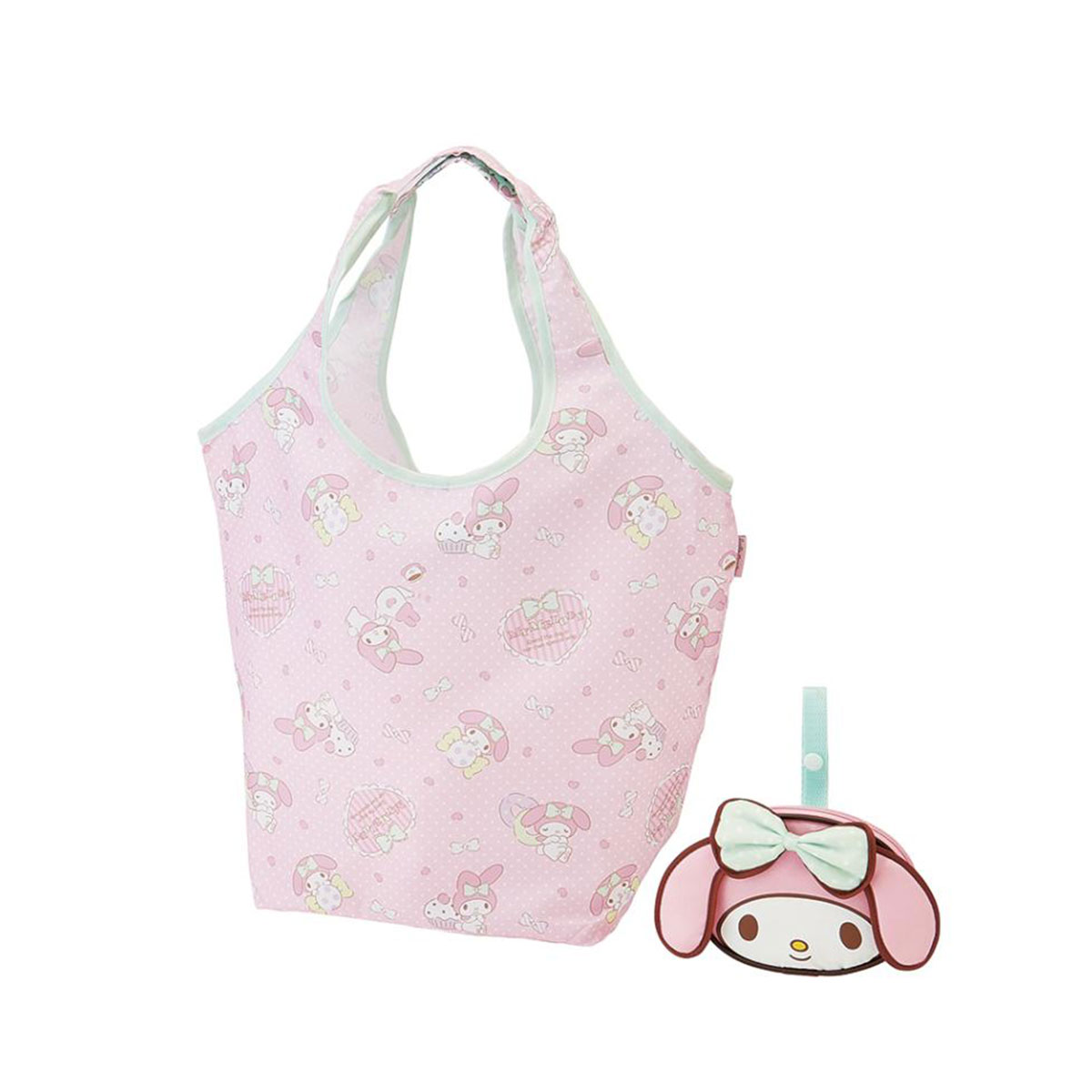 エコバッグ 折りたたみ コンパクト ポーチ付き マチ広 大容量 13.5L おりたたみ キャラクター 買い物袋 買い物 手提げ KBS42P | スケーター | 05