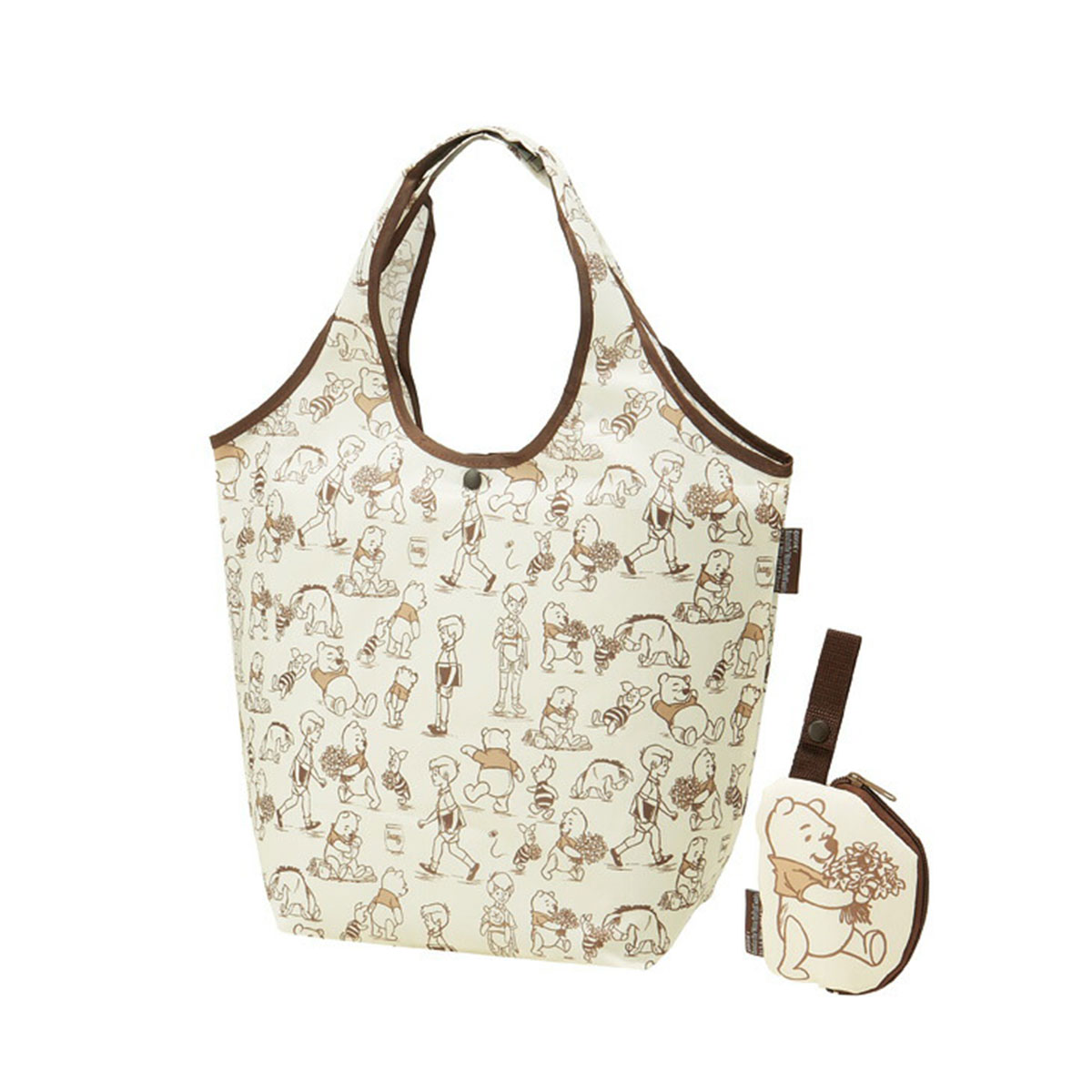 エコバッグ 折りたたみ コンパクト ポーチ付き マチ広 大容量 13.5L おりたたみ キャラクター 買い物袋 買い物 手提げ KBS42P | スケーター | 02