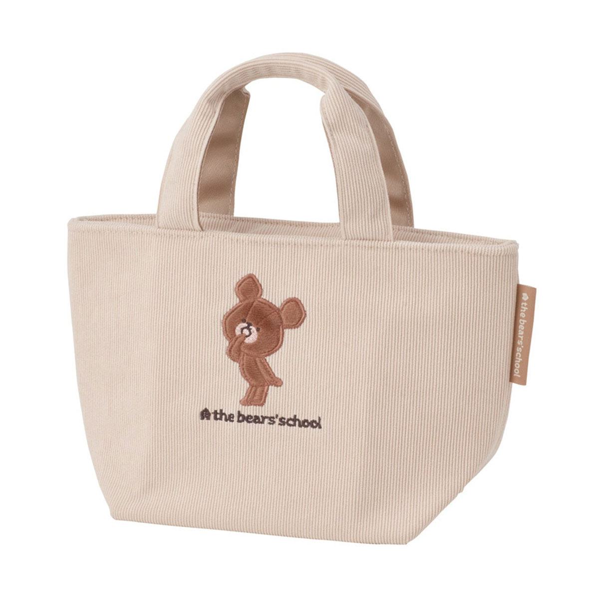 ランチバッグ 保温 保冷 コーデュロイ ミニトート カバン お弁当 スープジャー スヌーピー ムーミン ブルー 水色 白 ホワイト KCOB2 | スケーター | 05