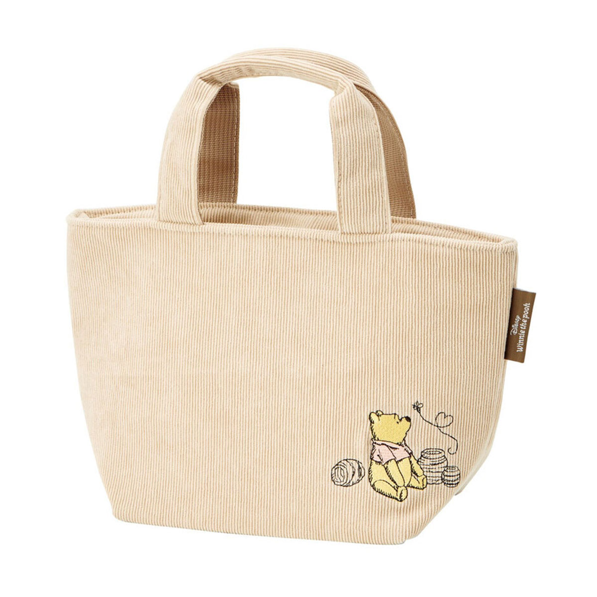 ランチバッグ 保温 保冷 コーデュロイ ミニトート カバン お弁当 スープジャー スヌーピー ムーミン ブルー 水色 白 ホワイト KCOB2 | スケーター | 03