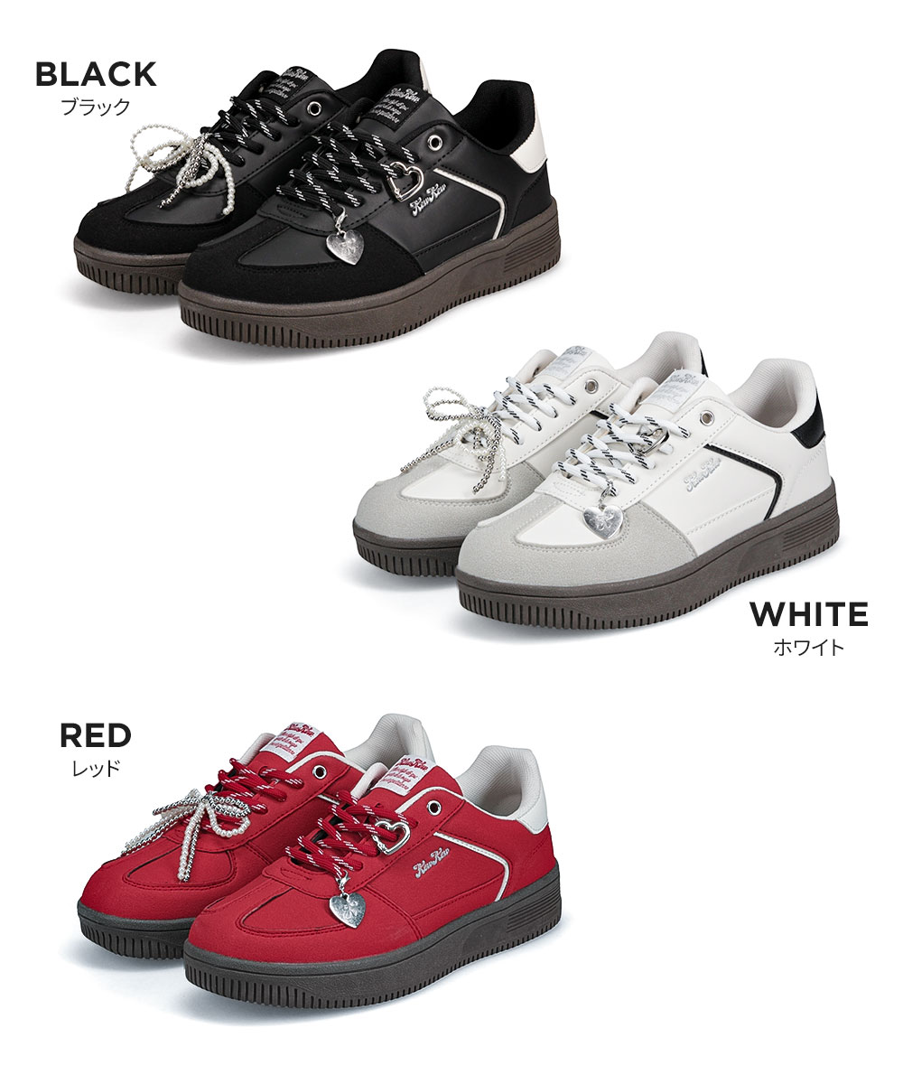 キューキュー スニーカー キッズ 厚底 レディース 軽量 ローカット