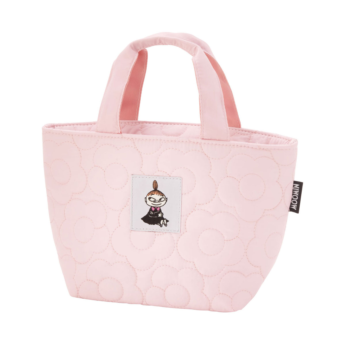 ランチバッグ 保温 保冷 ポケット付き キルティング ミニトート スヌーピー リトルミイ プーさん ピンク グリーン 緑 KKLB2 | スケーター | 01