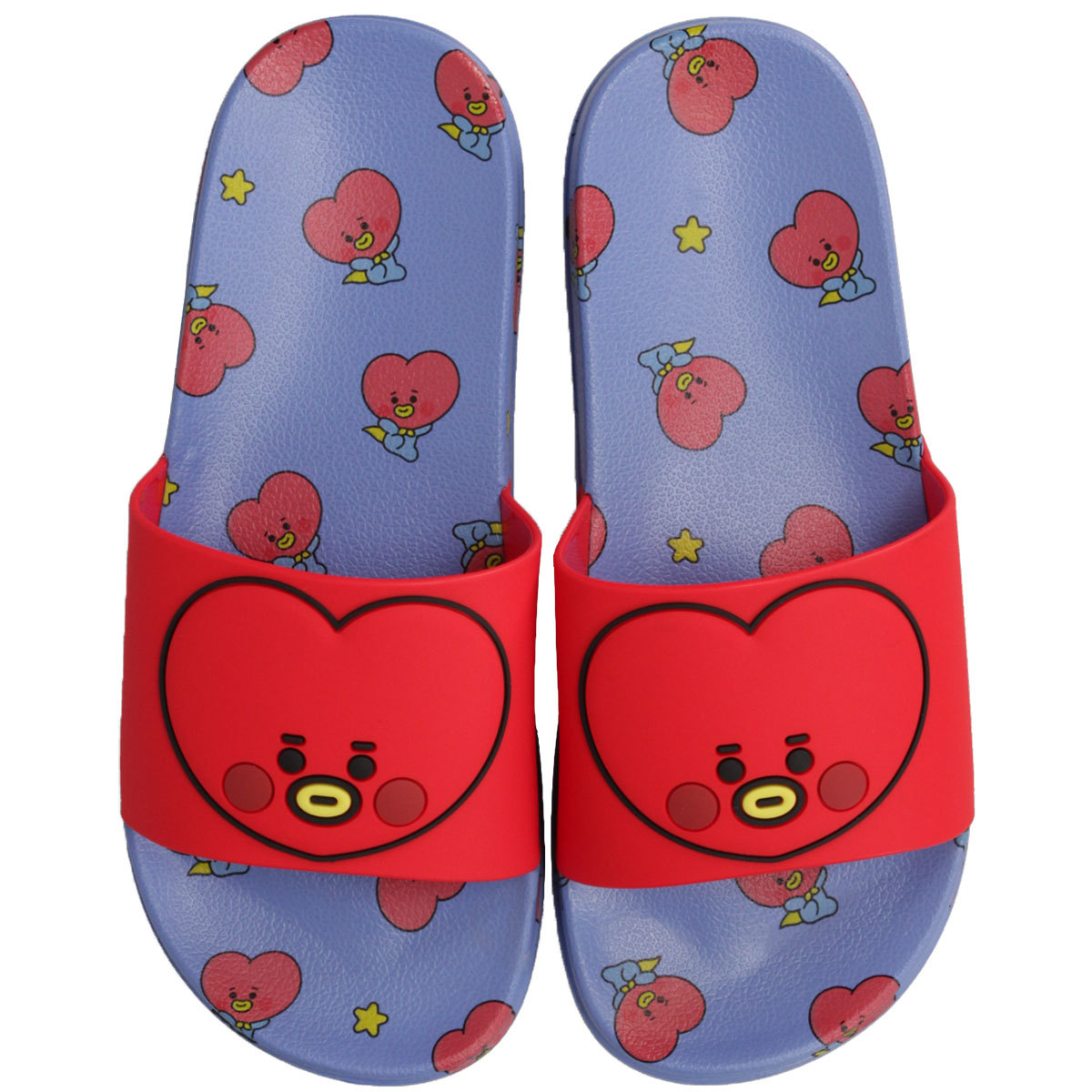 Bt21 公式 キャラクターフェイスサンダル インソールイラスト入り シャワーサンダル レディース メンズ 防弾少年団 Bts バンタン Army 韓国 海 24 5 25 25 5 26 Kobe Bt440 Jerico Yahoo 店 通販 Yahoo ショッピング