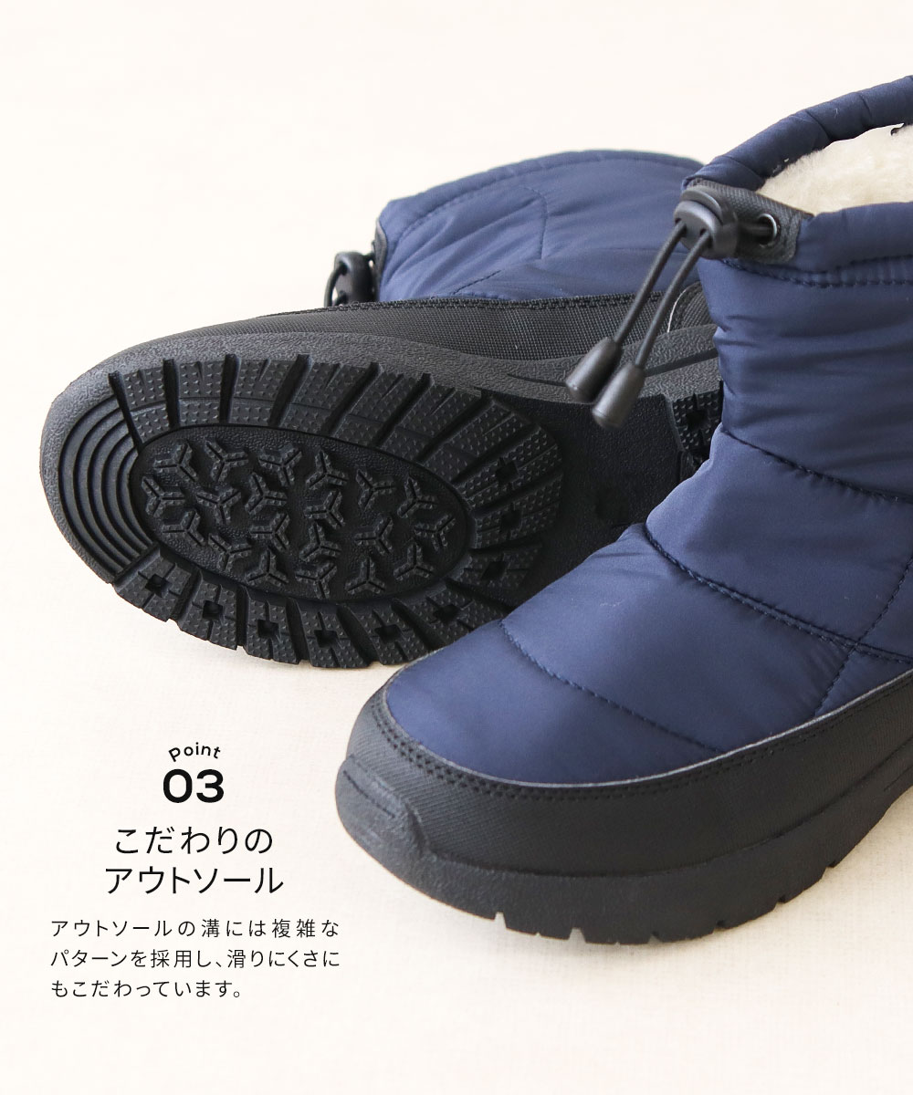 moz（モズ） スノーブーツ レディース 滑らない ショート 防水 防滑