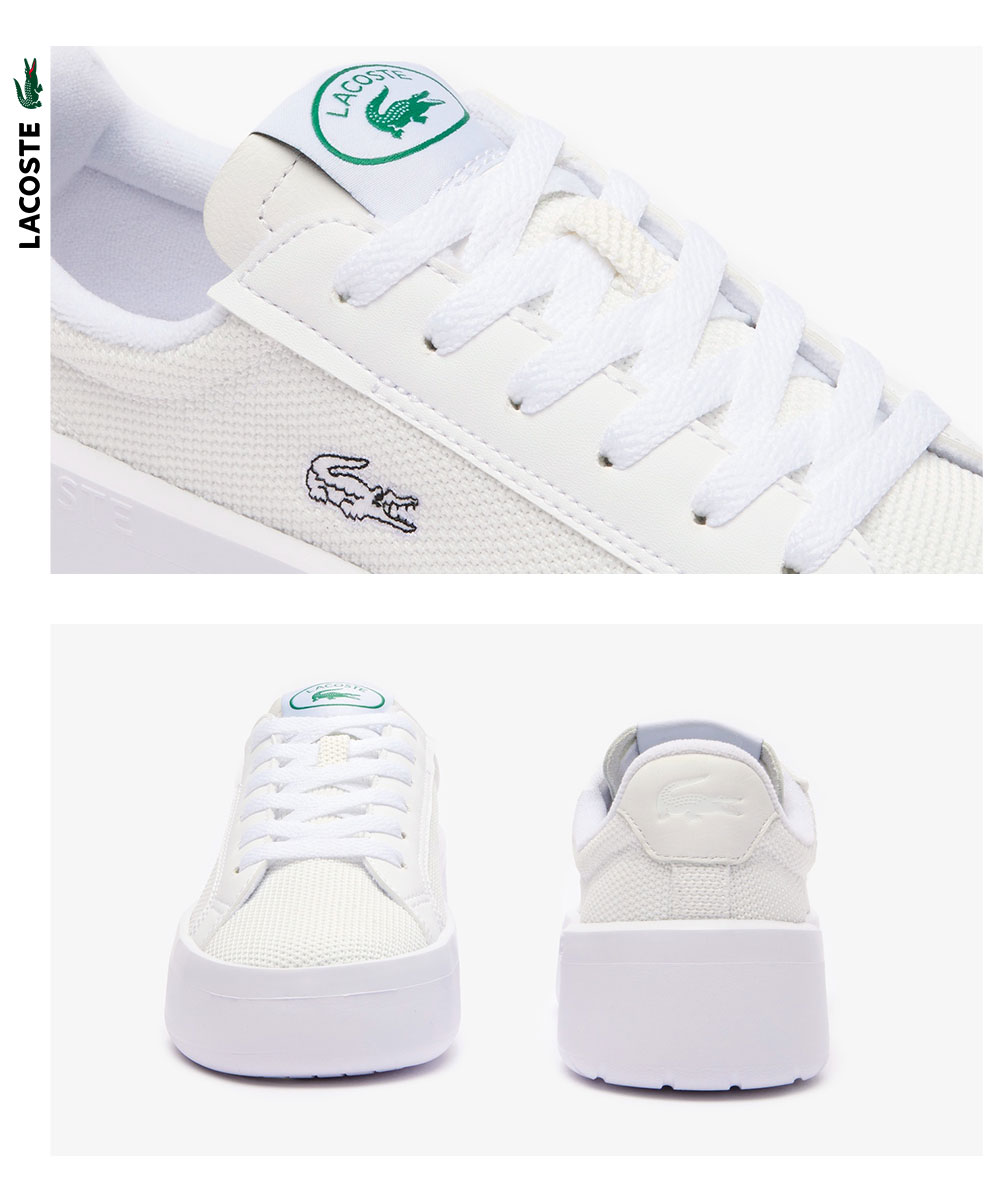 ラコステ スニーカー レディース 白 厚底 ローカット ホワイト LACOSTE CARNABY PLAT カーナビープラット 47SFA0111 爆買_4
