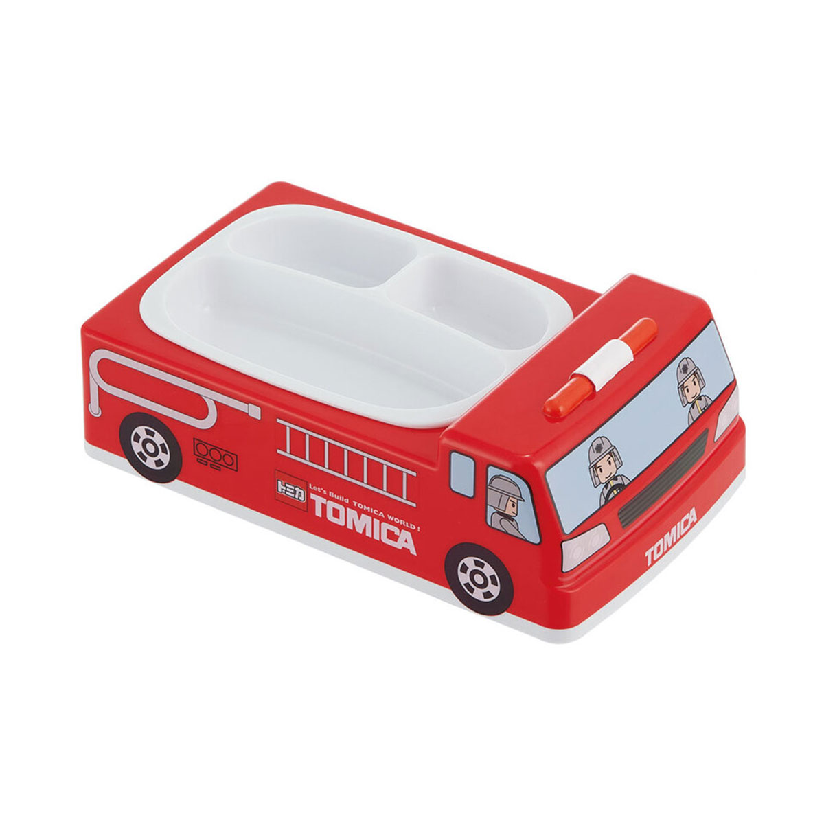 子供用 食器 プレート ダイカット お子様ランチ 抗菌 仕切り付き 深め 食洗機 レンジ対応 男の子 キッズ お皿 トミカ プラレール LUPD3AG | スケーター | 01