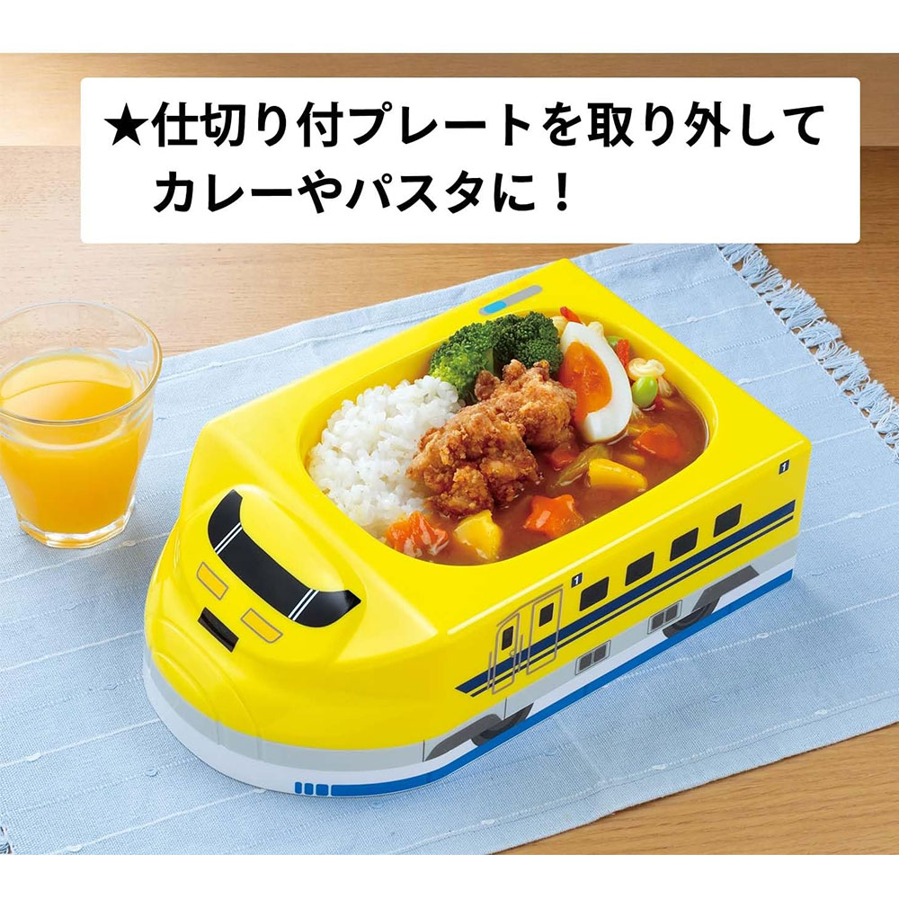 子供用 食器 プレート ダイカット お子様ランチ 抗菌 仕切り付き 深め 食洗機 レンジ対応 男の子 キッズ お皿 トミカ プラレール LUPD3AG | スケーター | 05