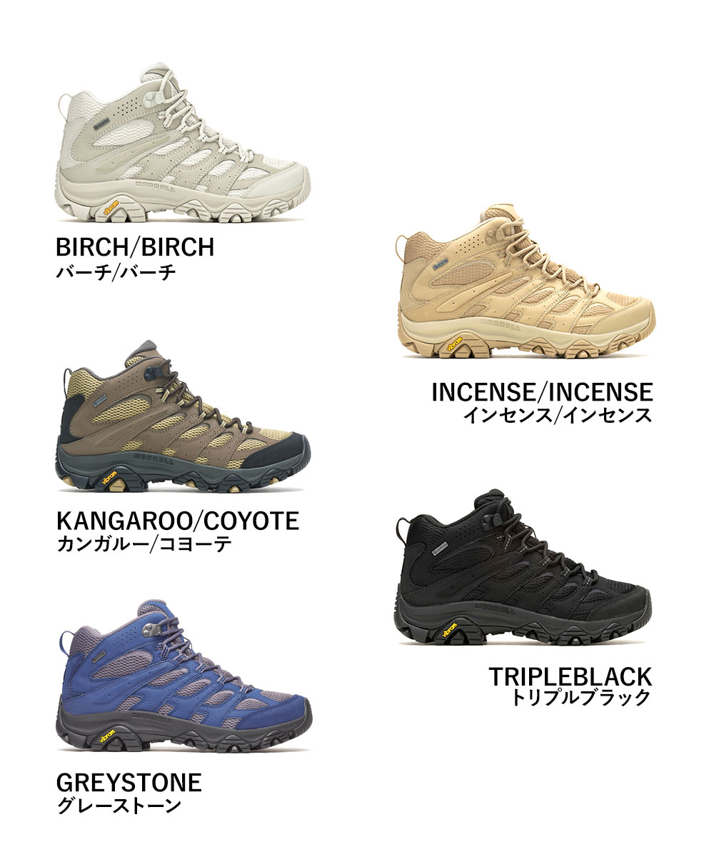 メレル 靴 シューズ トレッキング メンズ 防水 防滑 ミッドカット 登山 MOAB 3 SYNTHETIC MID GORE-TEX MERRELL | MERRELL | 14