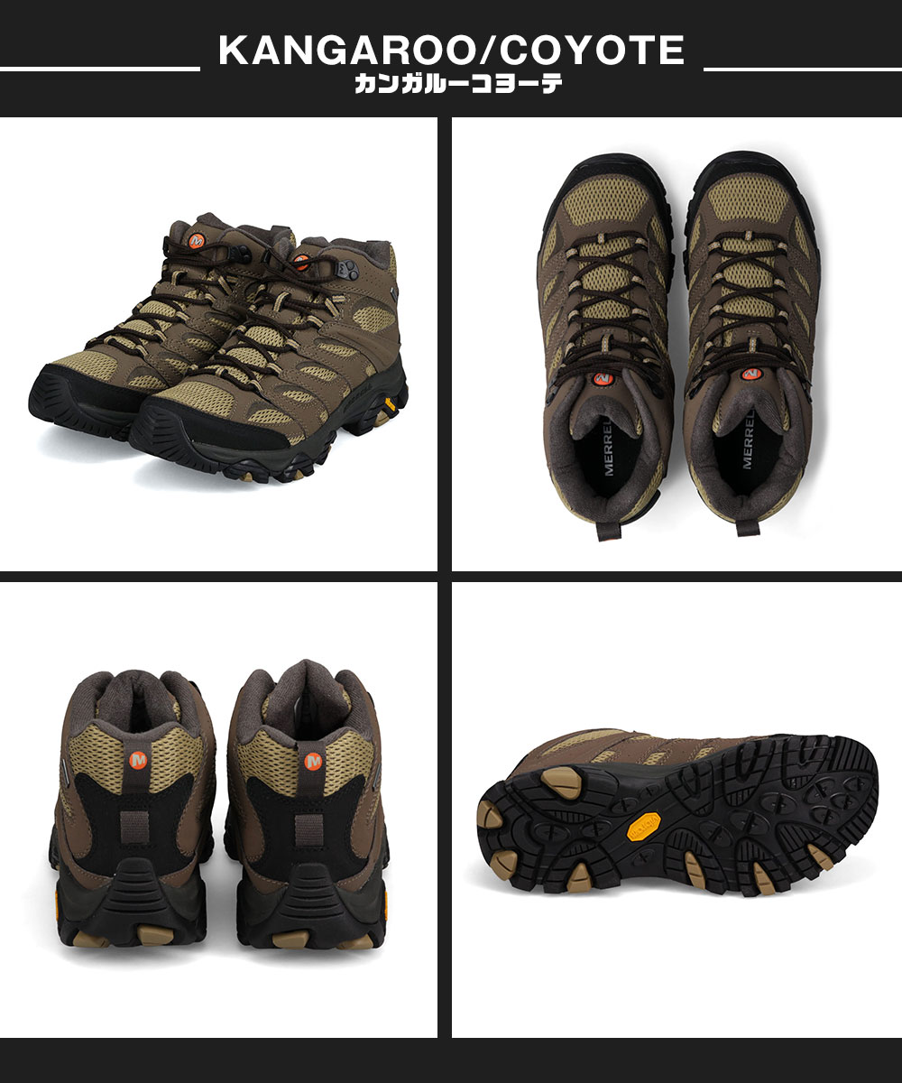 メレル 靴 シューズ トレッキング メンズ 防水 防滑 ミッドカット 登山 MOAB 3 SYNTHETIC MID GORE-TEX MERRELL | MERRELL | 10