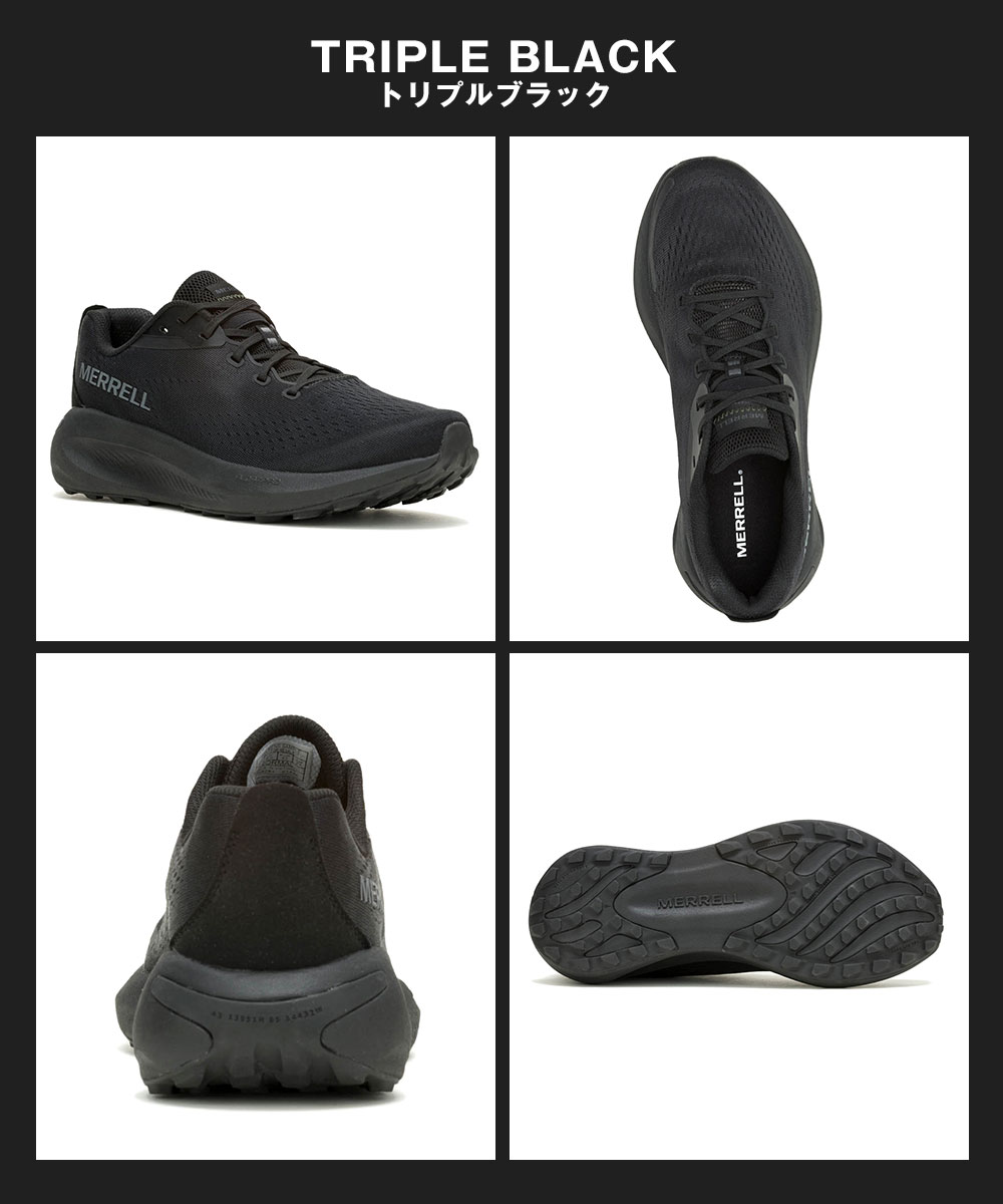 MERRELL トレイルランニングシューズ ブラック MERRELL（メレル） スニーカー メンズ トレイル ランニング トレラン