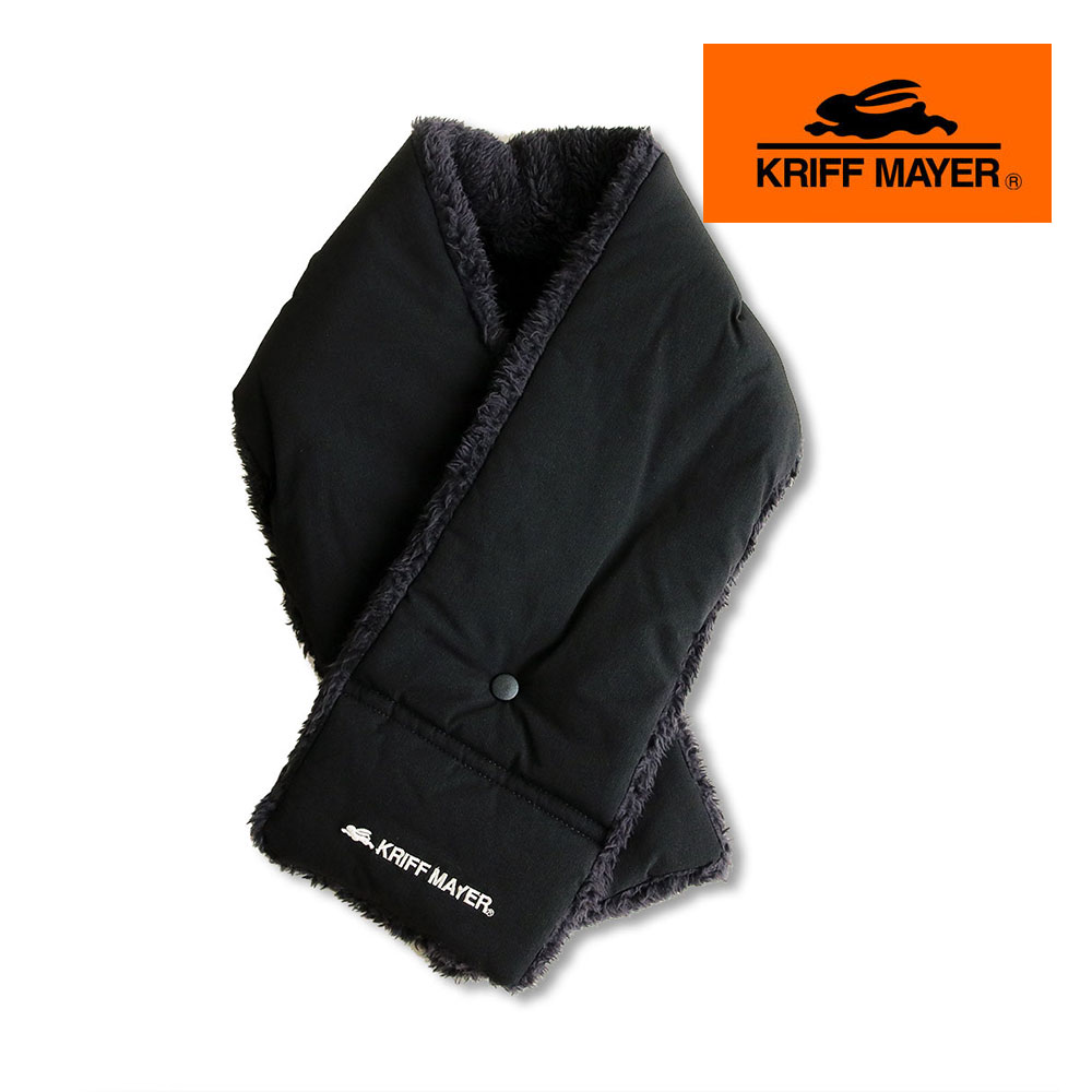 クリフメイヤー マフラー 中綿 ネックウォーマー リバーシブル 防寒 カジュアル KRIFF MAYER ボタン付き ブラウン ベージュ m1125 | KRIFF MAYER | 04