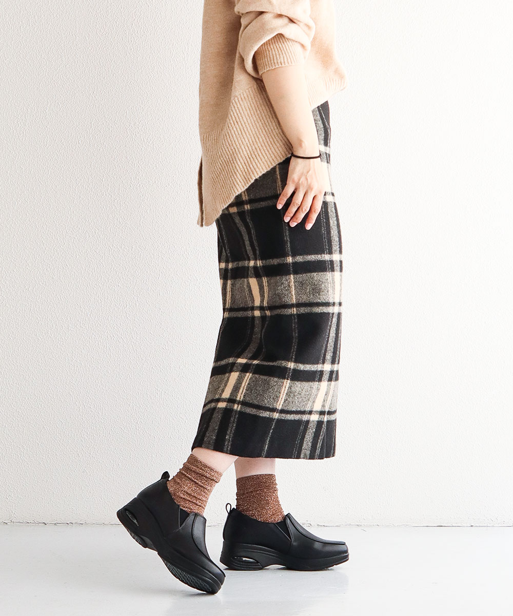 コンフォートシューズ レディース おしゃれ 3e 厚底 ウェッジ エアーソール 黒 ブラック ウォーキング ストレッチ カジュアル mb327 爆買 | ブランド登録なし | 04