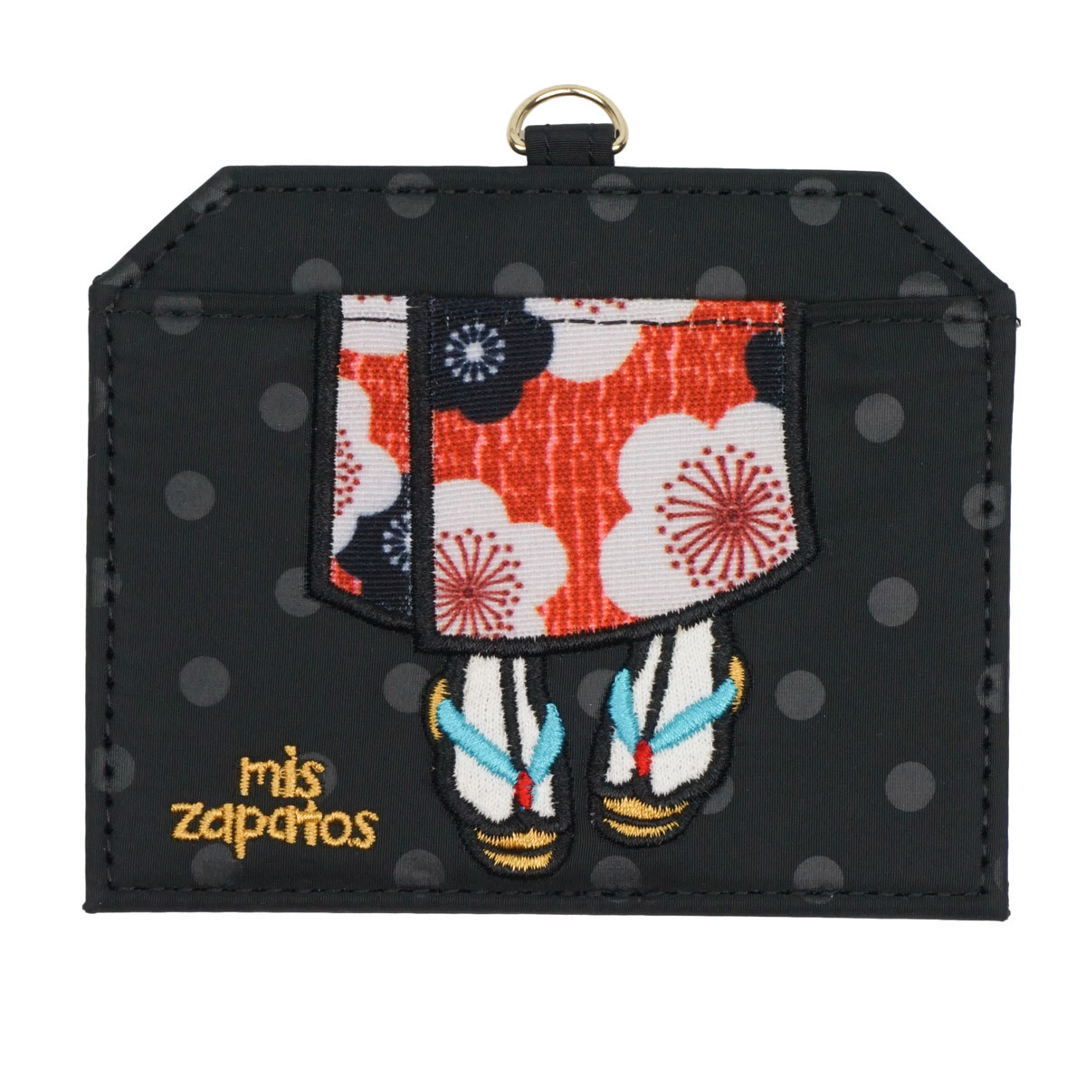 パスケース リール付き 定期入れ 高校生 かわいい 伸びる Icカード ケース ストラップ 通勤 通学 抗菌 防臭 黒 ブラック パープル 水玉 ネイビー 7094 Miszapatos 094 Jerico Yahoo 店 通販 Yahoo ショッピング